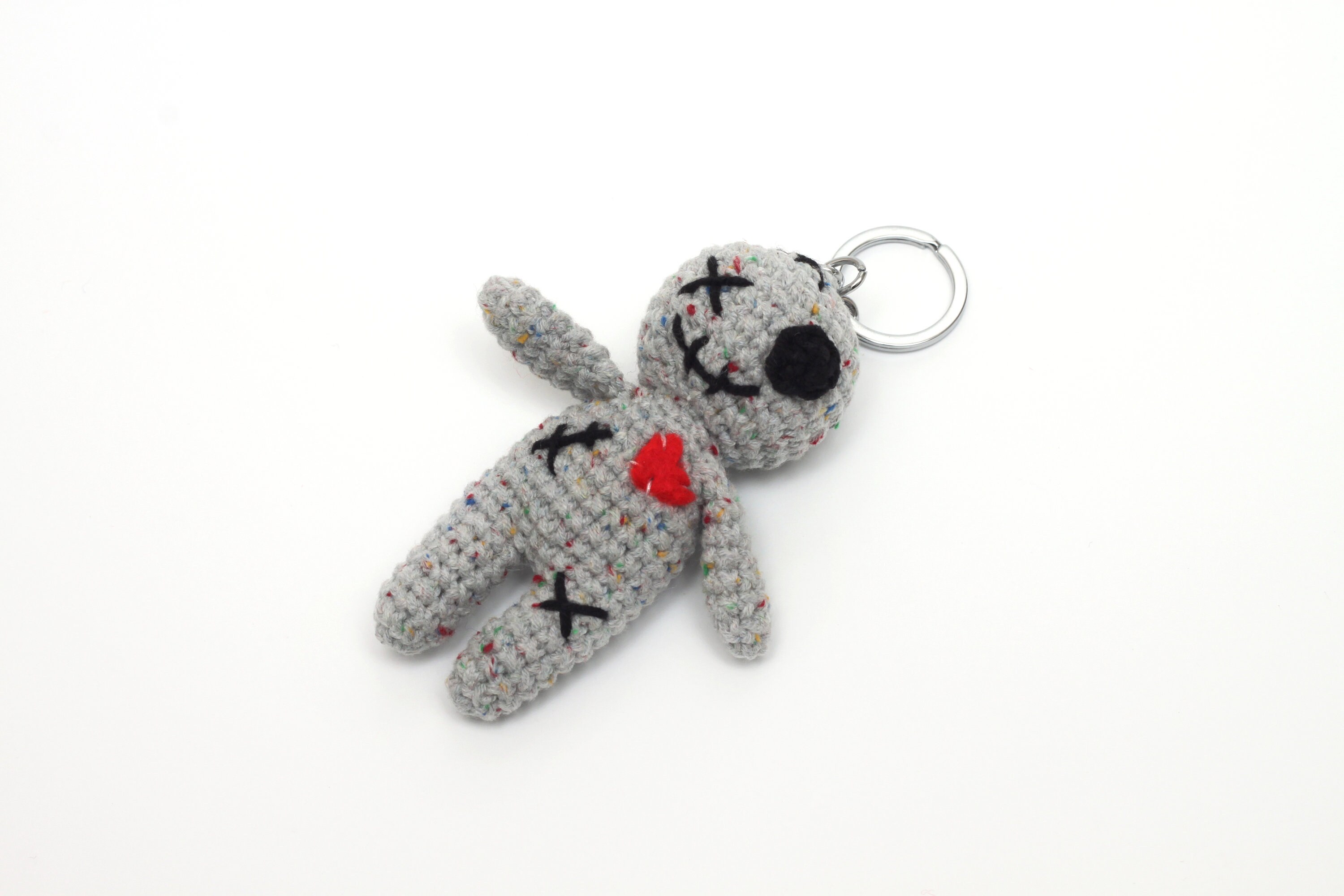 Voodoo Doll Plush Keychain Creepy Halloween Gift Voodoo Doll