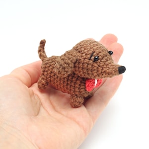 Miniatur Dackel gehäkelt