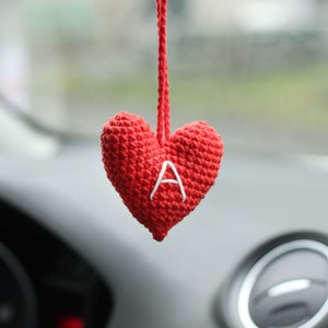 Accessoires de suspension de voiture coeur Charme de rétroviseur personnalisé pour les femmes