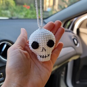 Scheletro arredamento per auto Accessori per auto spettrali Fascino dello specchietto retrovisore di Halloween