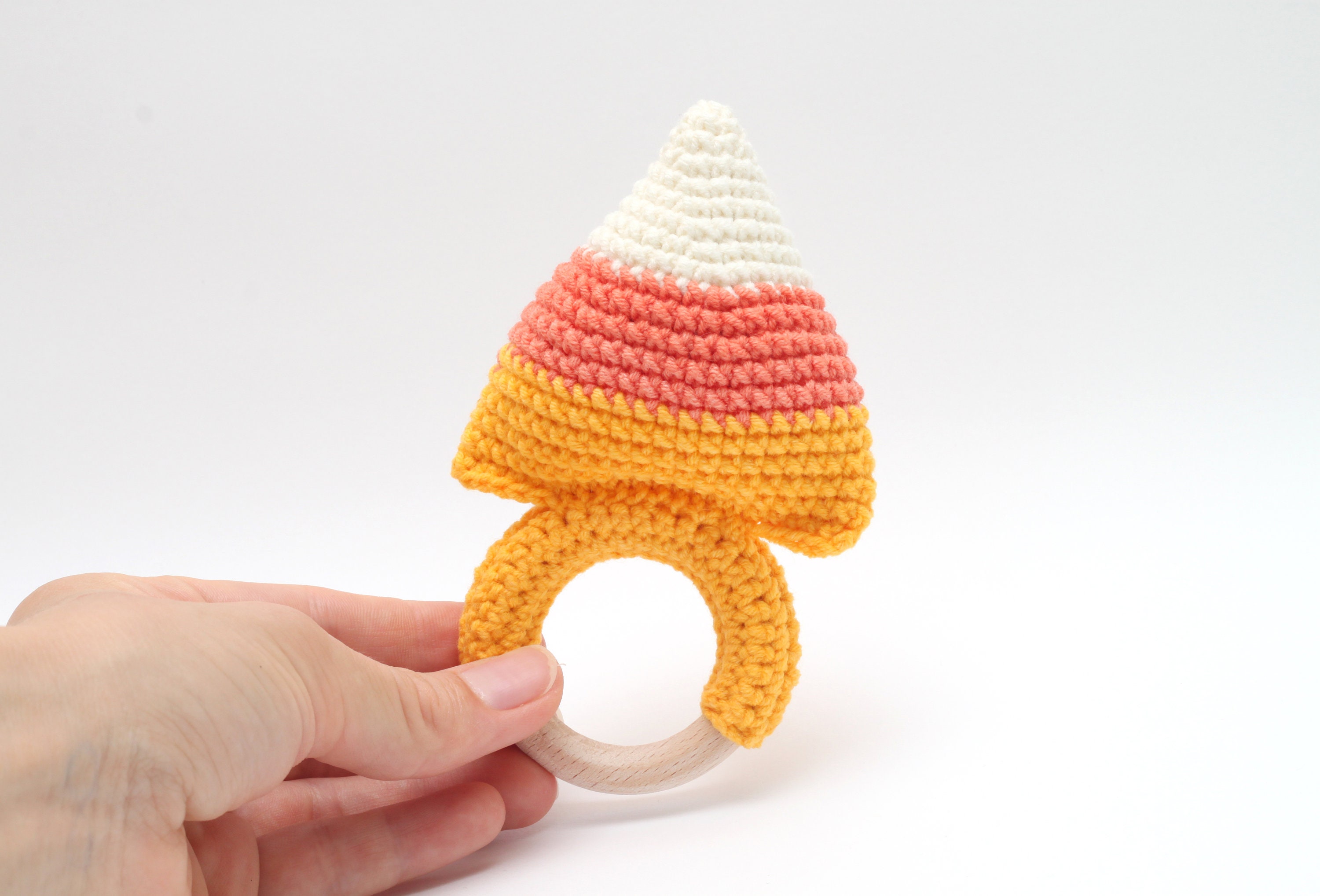 Candy Corn Rattle First Halloween Baby Toy Etsy UK