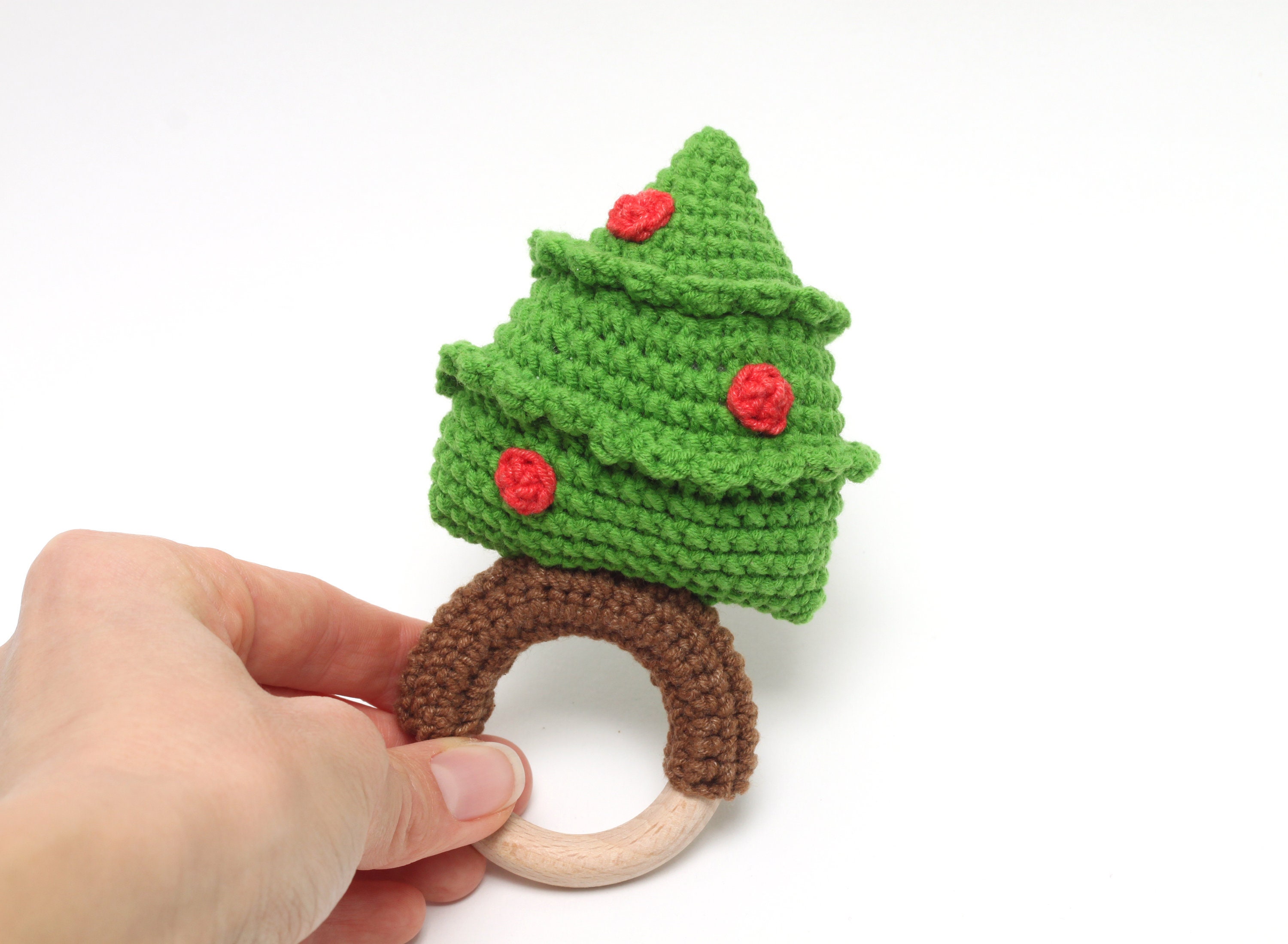 Christmas baby rattle toy Christmas tree baby gift Etsy