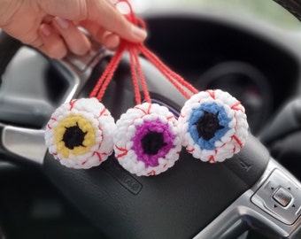 Spooky eyeballs car decor Halloween car accessories