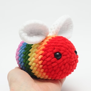 LGBTQ bee pride plush
