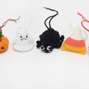 Halloween car accessories Ghost, spider, candy corn, eyeball, pumpkin rear view mirror charm Cute Halloween car decor