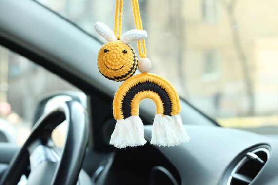 Bienen Rückspiegel Auto Zubehör für Frauen Muttertag Auto Charm Geschenk -  .de