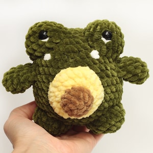 Frog plush toy Avocado frog cute plushie