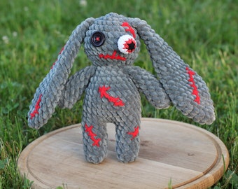 Creepy bunny Gothic plush