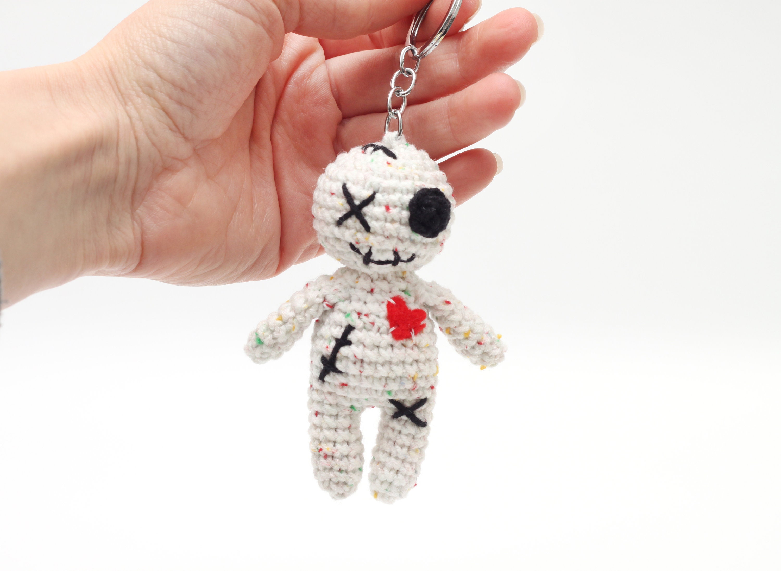 Voodoo Doll Plush Keychain Creepy Halloween Gift Voodoo Doll for