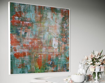 Large Abstract Oil Painting Colourful Abstract Art Original Oil Painting, Extra Large Handmade Painting, Large Wall Art, Large Wall Decor,