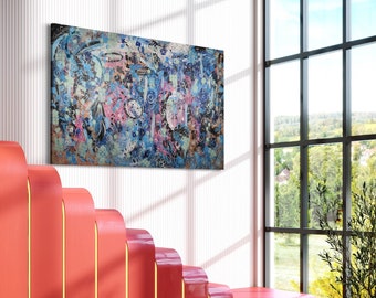 Extra large Original Oversized  Painting on Canvas, Modern Wall Art Painting, Colorful Abstract Extra Large Wall Art, Original Painting