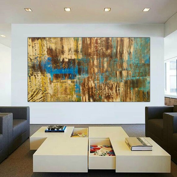 Large Abstract Painting Wall Modern Art On Canvas