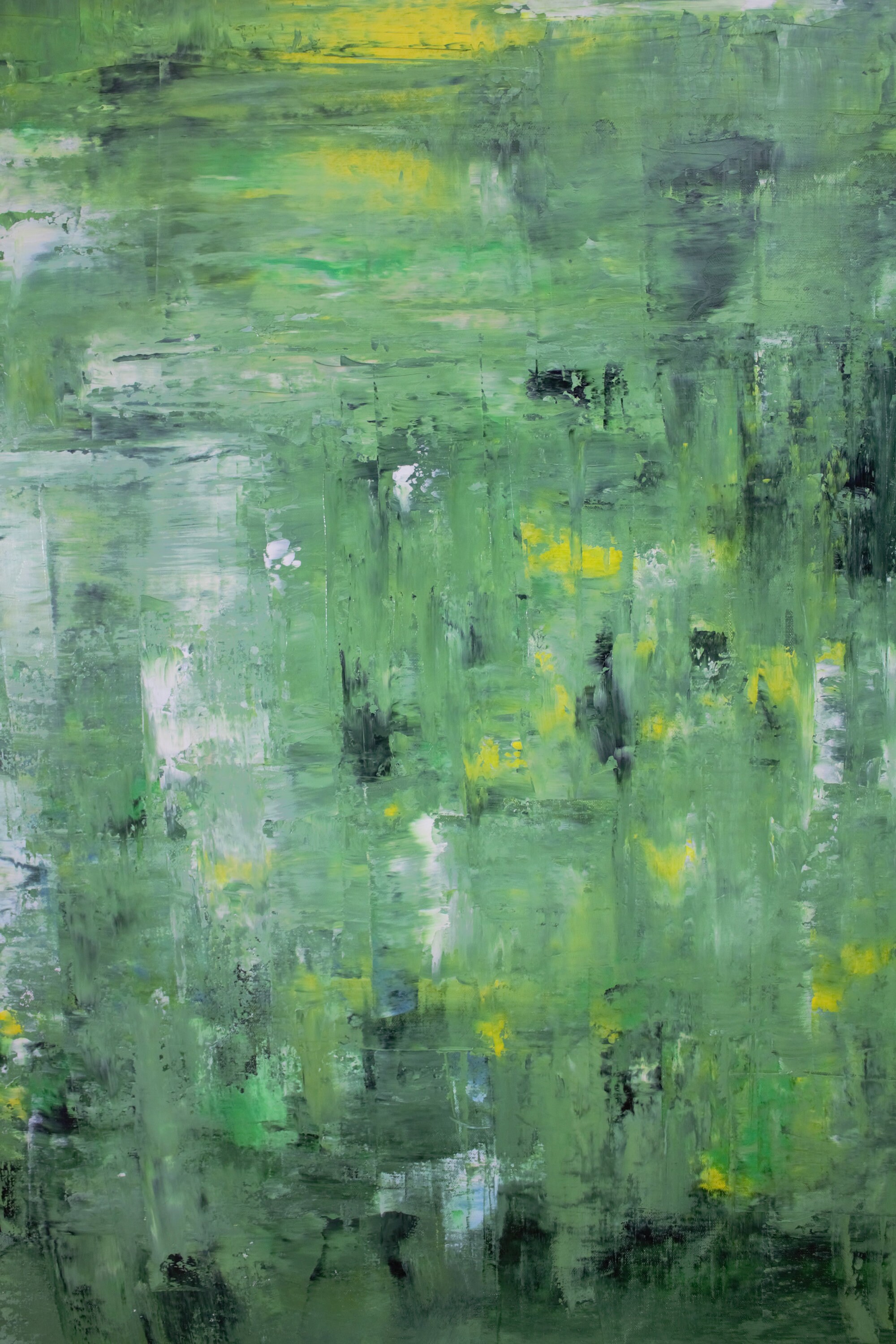 Large Abstract Green Oil Painting Green Oversize Painting on Etsy UK