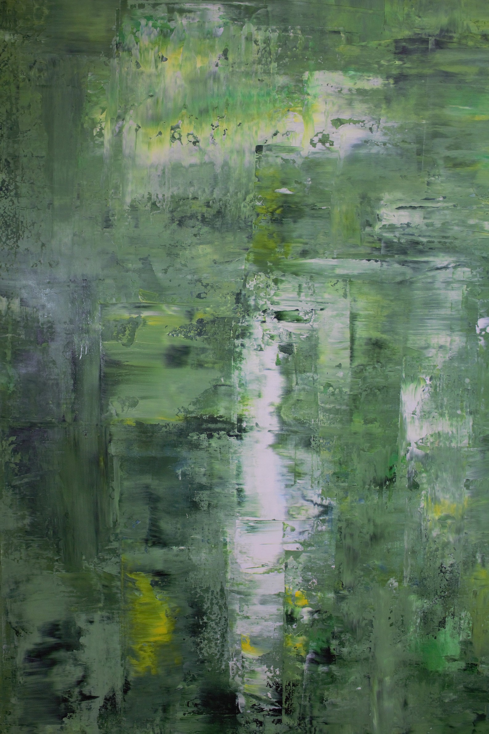 Large Abstract Green Oil Painting Green Oversize Painting on Etsy UK