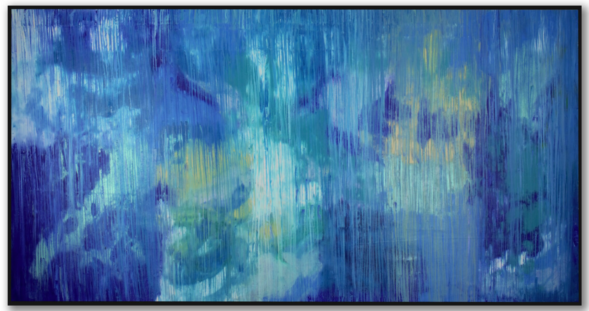 Abstract Art Oil Blue Painting on Canvas Large Abstract Etsy UK