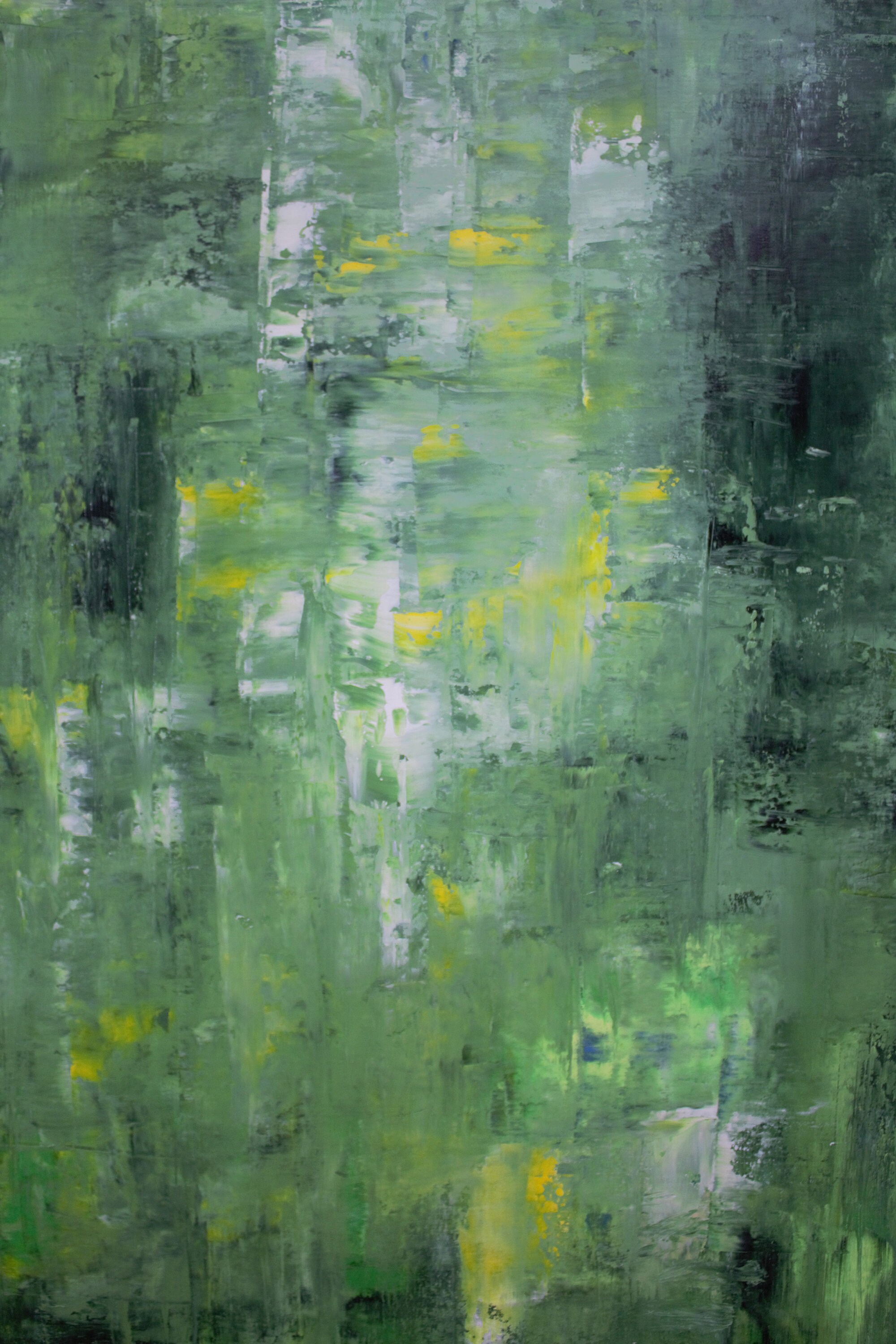 Large Abstract Green Oil Painting Green Oversize Painting on Etsy UK