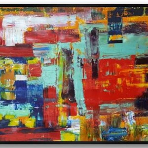 Original Abstract Oil Painting on Canvas Large Abstract - Etsy