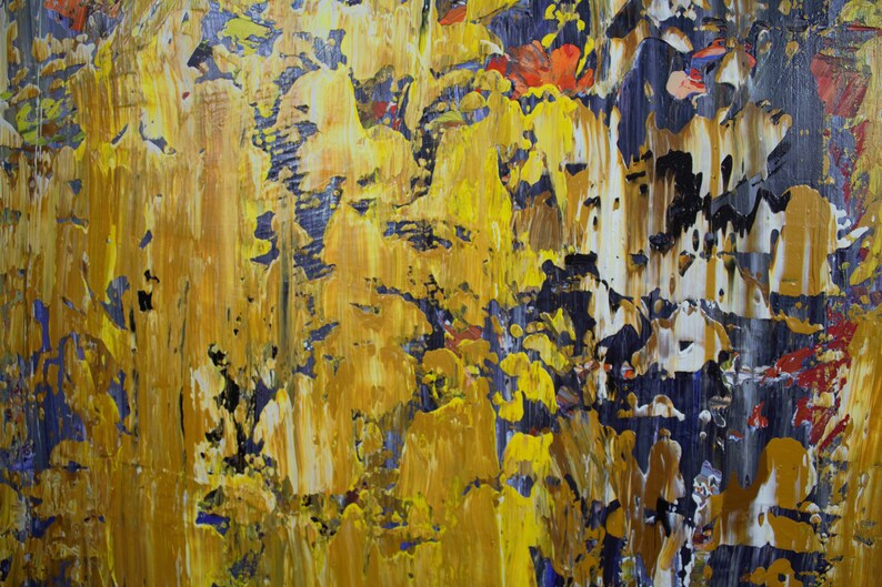 Heavy Textured Large Abstract Painting on Canvas/original Etsy