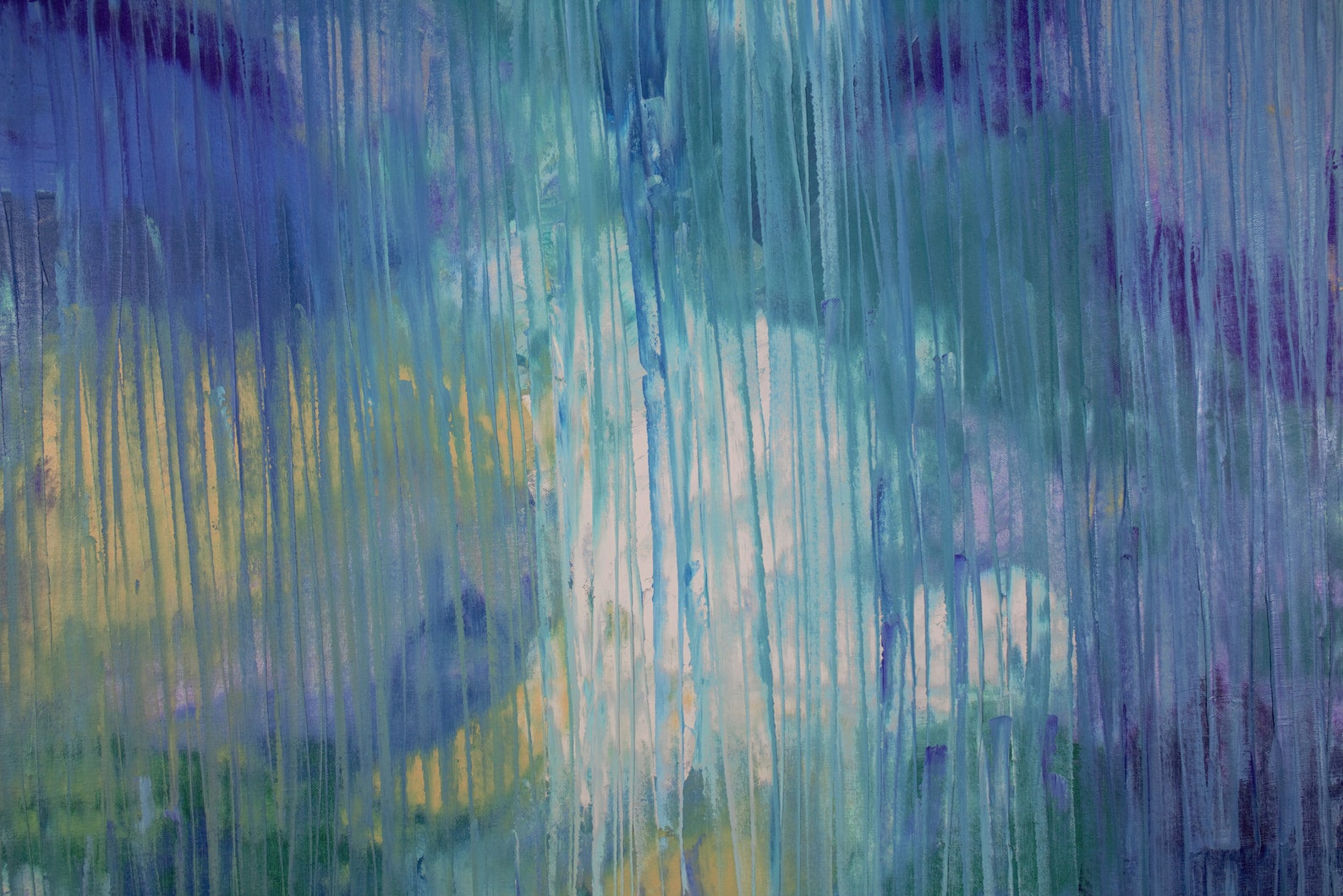 Abstract Art Oil Blue Painting on Canvas Large Abstract Etsy UK