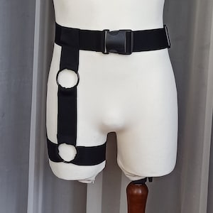 Fast5 Men Black one side leg Elastic harness strap harness