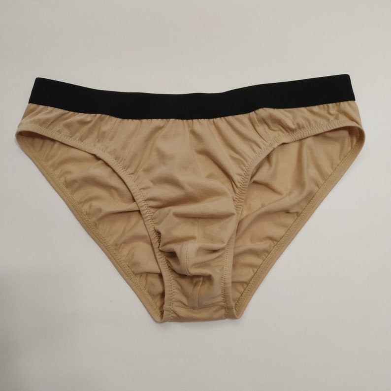 Nude Cotton Stretch Briefs Mens Brief Beige Mens Underwear | Etsy