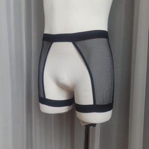 Men Black Net Ouvert Hip Holder