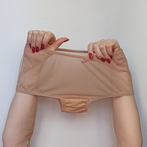 Slip Femme Clever Boxer Transparent Blanc Myself Miroir Barbier