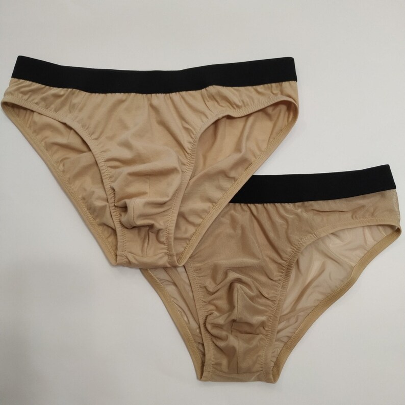 Nude Cotton Stretch Briefs Mens Brief Beige Mens Underwear Etsy