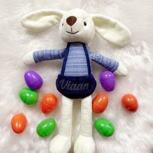 Personalized Bunny- Easter gift/1st Easter/ plush Bunny/Baby Shower gift/Birthday gift/ Basket stuffer / Easter Bunny