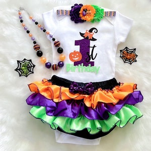 Halloween Birthday-Baby Girl’s 1st Birthday,Halloween,Spooky Birthday/First Birthday/Halloween outfit/Halloween CakeSmash