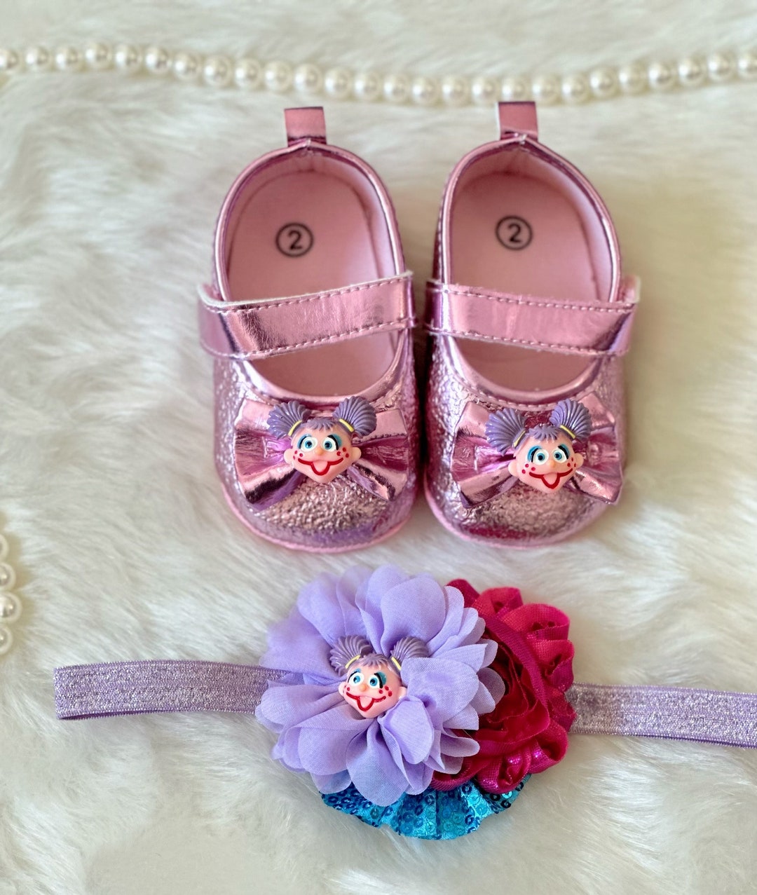 Baby Girl Shoes - Pink Baby Shoes, Birthday Shoes , First Birthday ...