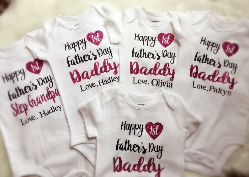 First Fathers Day outfit Baby girl's First Fathers Day | Etsy