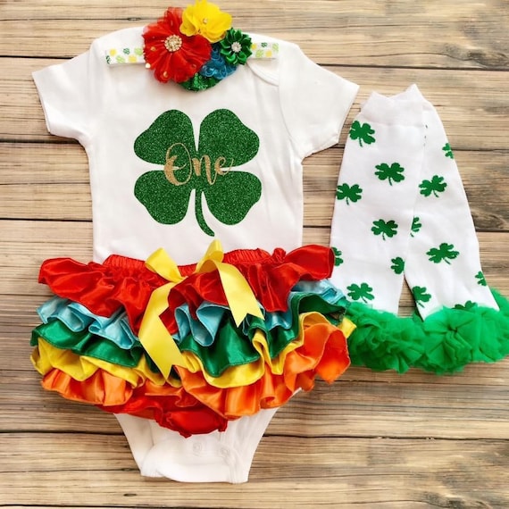 First Birthday-st Patrick's Day/lucky Charm/green and Pink /irish