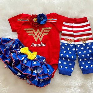 First Halloween costume -Baby Girl costume/Baby Girl’s 1st Halloween,Halloween costume,Trick or treating,Wonder Girl costume