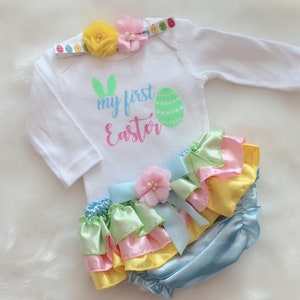 First Easter outfit -Baby girl&#39;s First Easter ,Easter Bunny,Easter Bloomer,Newborn Easter Outfit