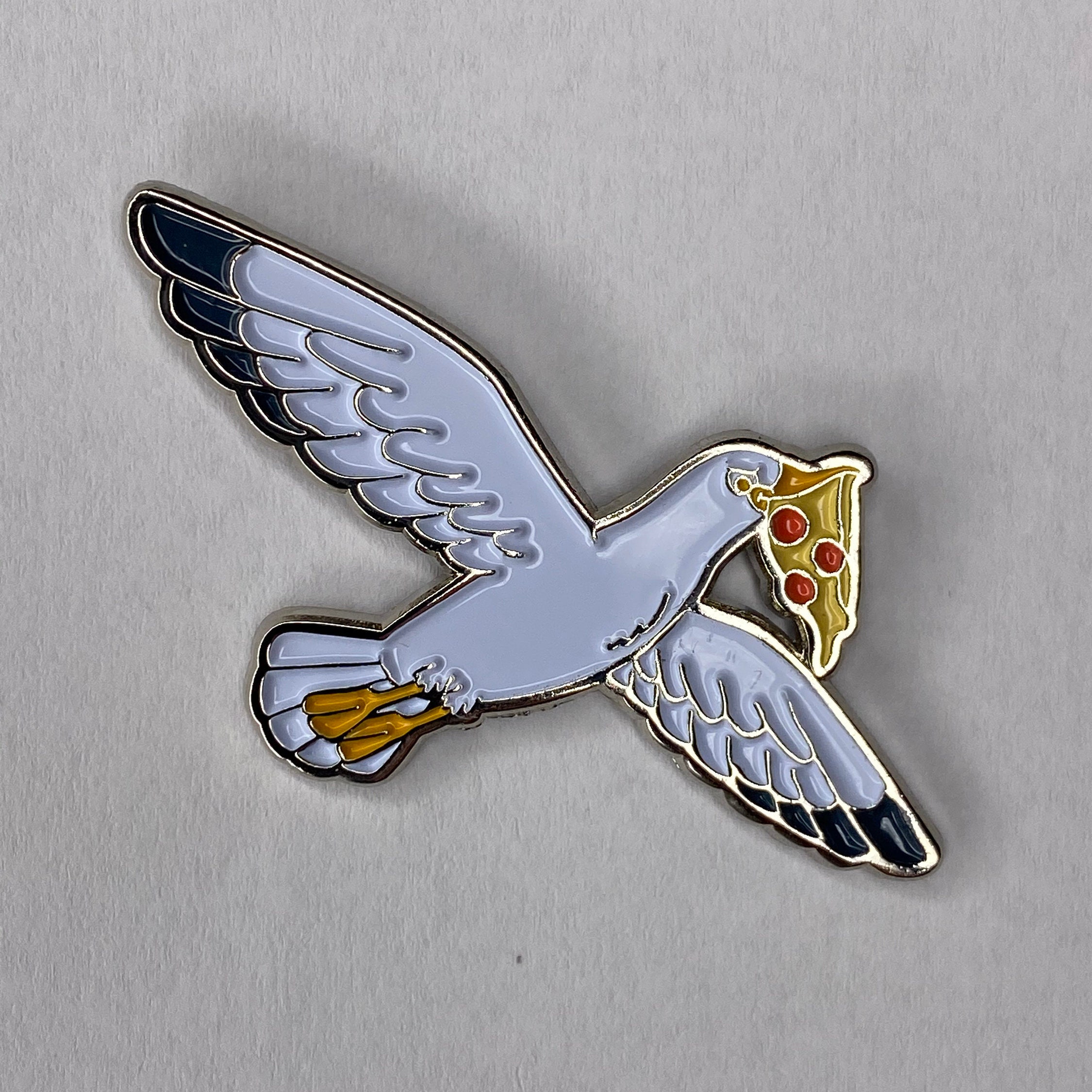 Buy Pizza Eating Seagull Pin Online in India 