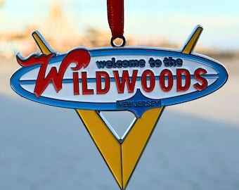 The Wildwoods Welcome Sign Christmas Ornament - Wildwood Crest, North Wildwood, West Wildwood, Wildwood