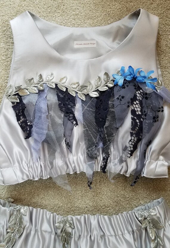 Fairy Elf Costume Two Piece Outfit Matching Shred Skirt