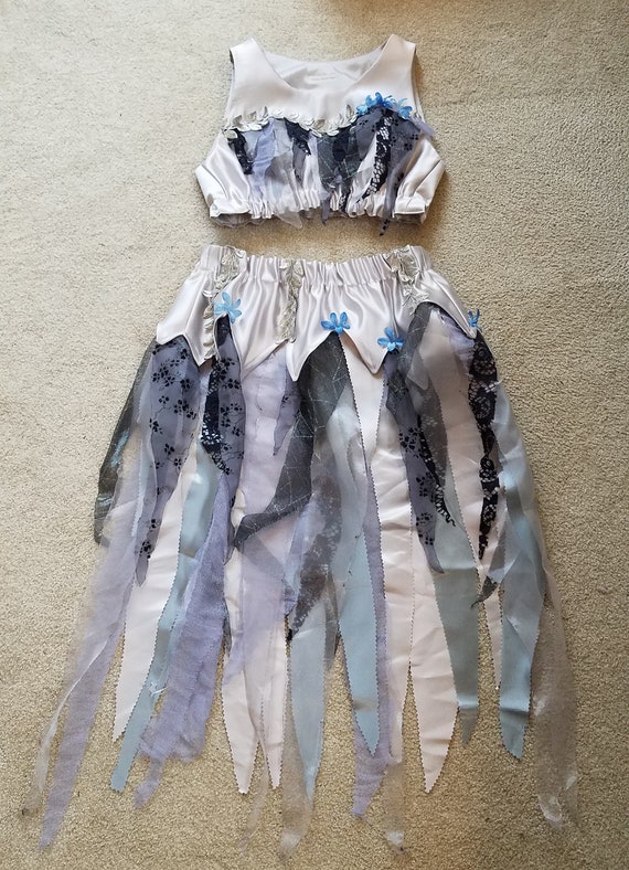 elfelfelfarchives シズニルック threetimes Fairy Elf Costume Two Piece Outfit Matching Shred Skirt
