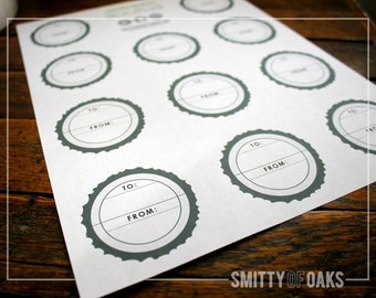 Gift Tags // PRINTABLE // Circle Bark Design