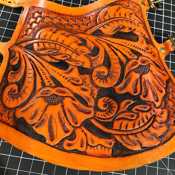 Protège-bras De Tir à L'arc En Cuir Fait Main - USA - Motif Monogrammé - Taille Unique