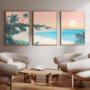 Barbados | Caribbean - Set of 3 - photo print posters - Travel art print - Set of three - wall art