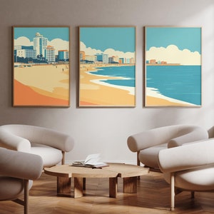 Virginia Beach - Virginia  - Set of 3 - photo print posters - Travel art print - Set of three - wall art -