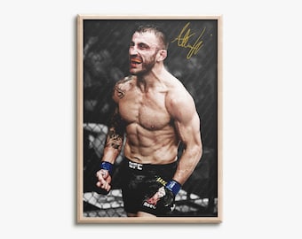 Alexander Volkanovski &quot;The Great&quot; photo print poster - Pre Signed