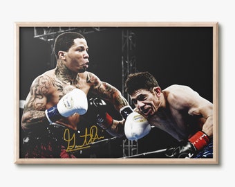 Póster de impresión fotográfica 'Tank' de Gervonta Davis - Pre firmado - Calidad excepcional
