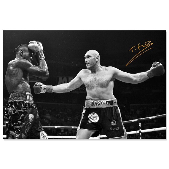 tyson fury the gypsy king photo print poster pre etsy