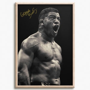 Gilbert Burns "Durinho" fotoposter - försignerad