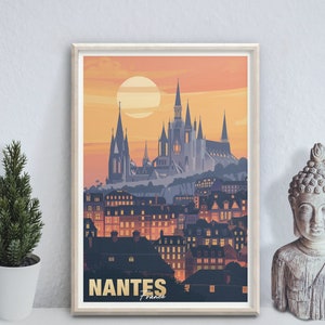 Nantes - photo print poster - France - Travel art print