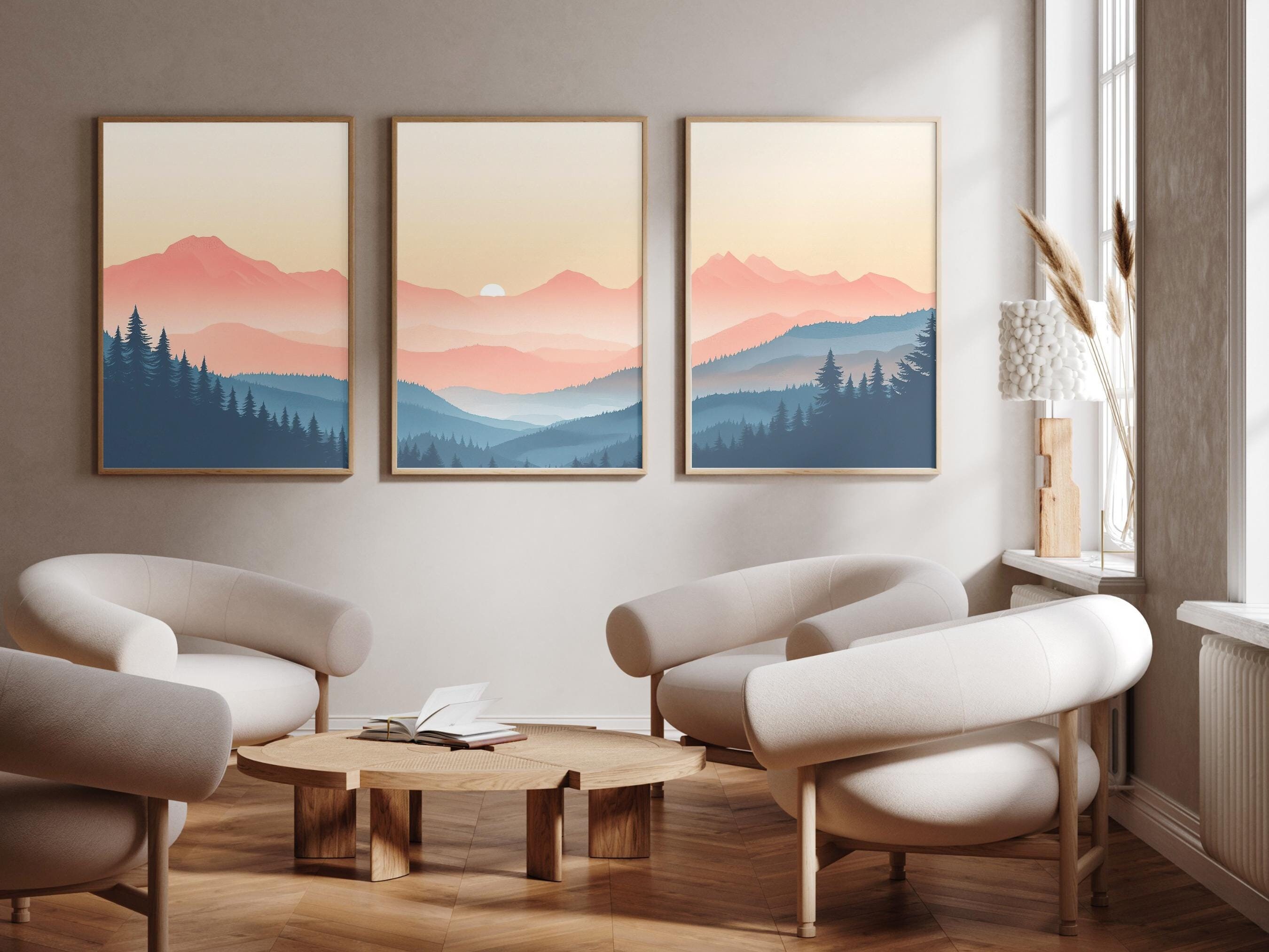 シャスラル山 - スイス - 3 枚セット - 写真プリント ポスター - 旅行