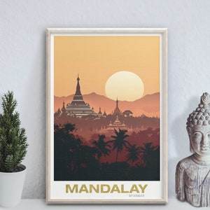 Mandalay - photo print poster - Myanmar - Burma - Travel art print